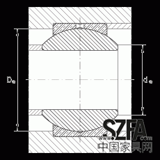 關(guān)節(jié)軸承 GE10-PB, 根據(jù) DIN ISO 12 240-1 標(biāo)準(zhǔn)，尺寸系列 K，需維護(hù)